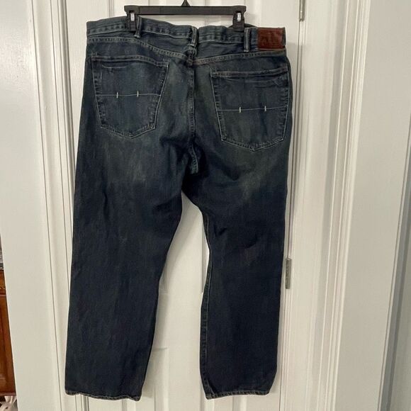 Polo Ralph Lauren Jeans Men’s 42x30 Dark Wash Straight Fit 100% Cotton - Picture 2 of 9
